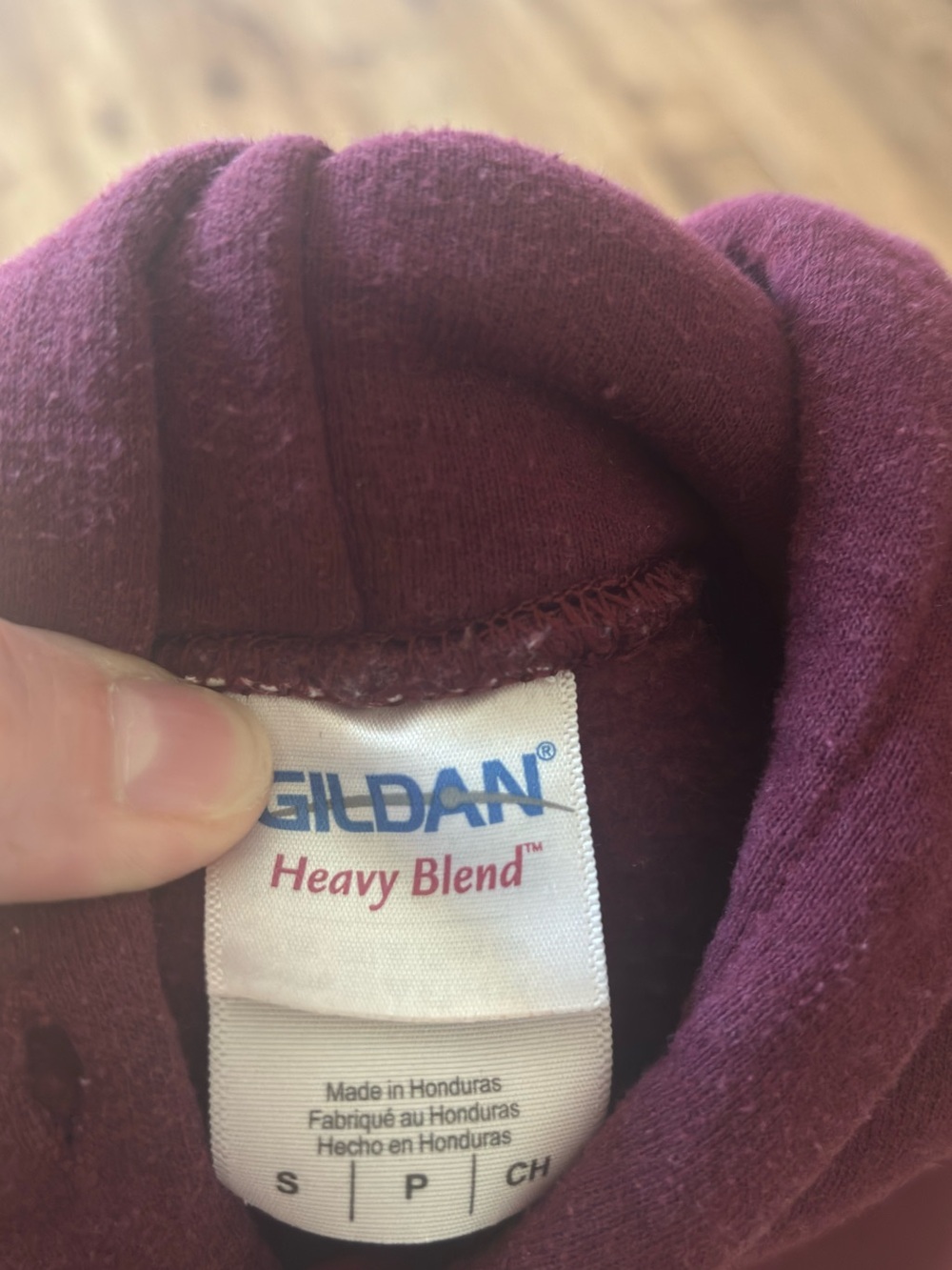 Gildan Maroon Heavy Blend Pullover Hoodie - Picture 3 of 3